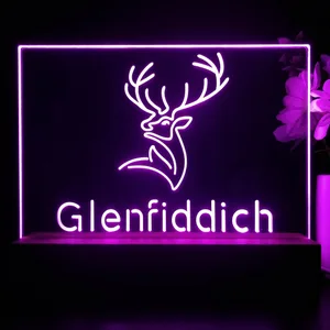 Glenfiddich Whisky Logo LED Desk Light