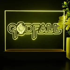 Godfall Logo LED Desk Light