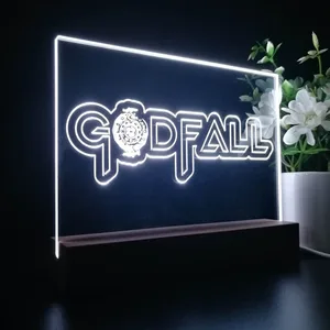 Godfall Logo LED Desk Light