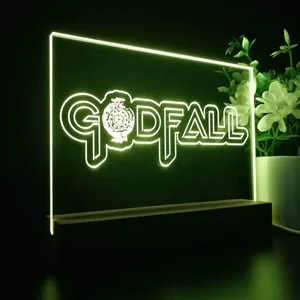 Godfall Logo LED Desk Light