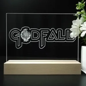 Godfall Logo LED Desk Light