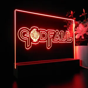Godfall Logo LED Desk Light