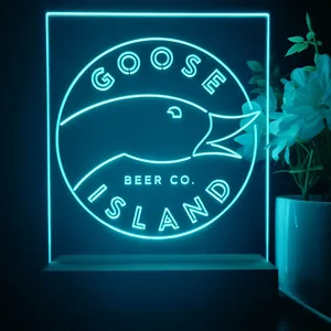 Goose Island Beer Co. Logo LED Desk Light