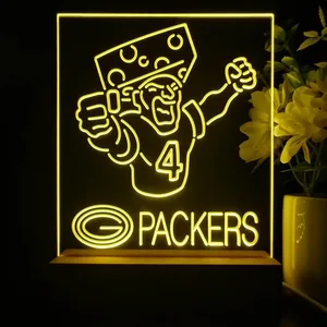 Green Bay Packers #4 Brett Favre LED Desk Light