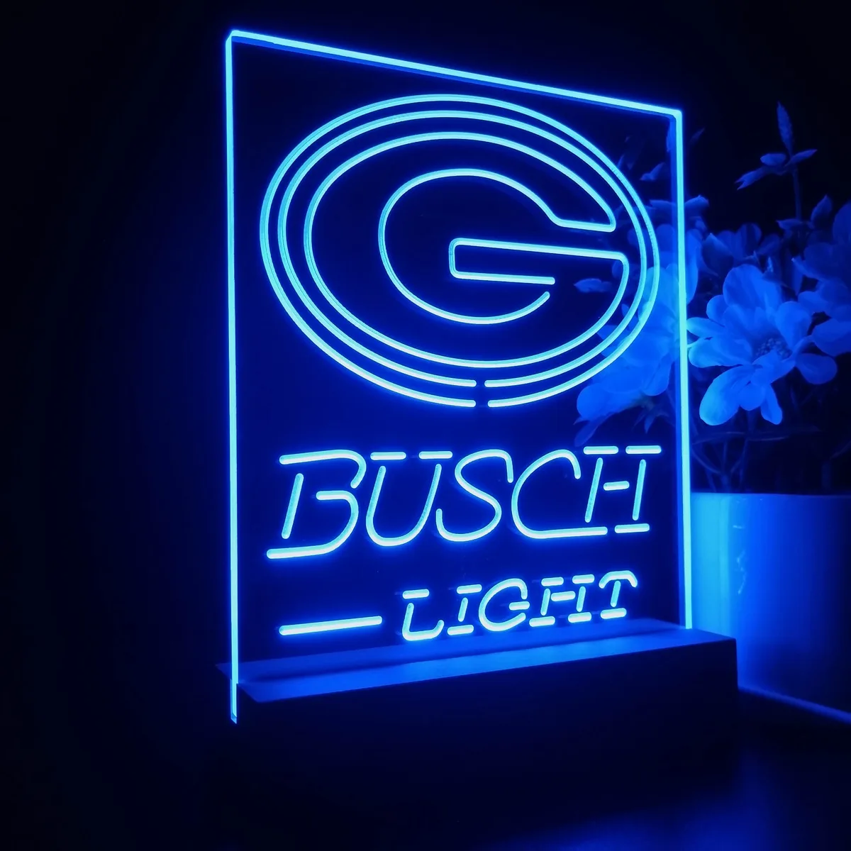 Green Bay Packers Busch Light 2 LED Desk Light