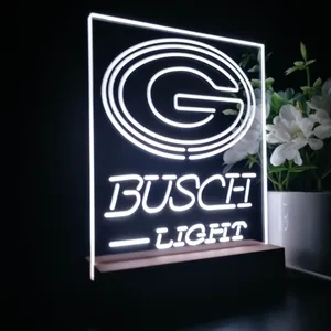 Green Bay Packers Busch Light 2 LED Desk Light