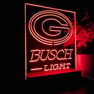 Green Bay Packers Busch Light 2 LED Desk Light