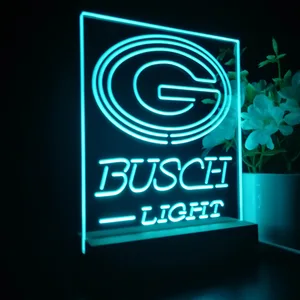 Green Bay Packers Busch Light 2 LED Desk Light