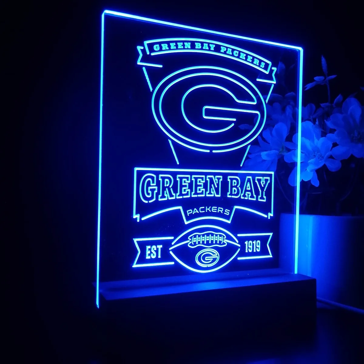 Green Bay Packers EST 1919 LED Desk Light