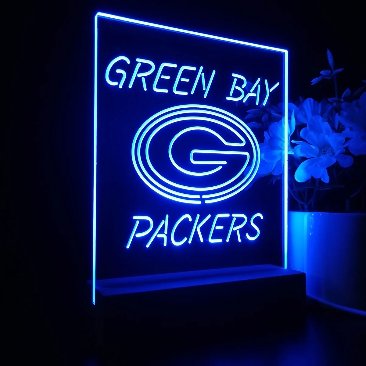 Green Bay Packers Logo 1 LED Desk Light