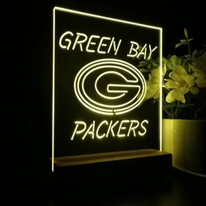 Green Bay Packers Logo 1 LED Desk Light