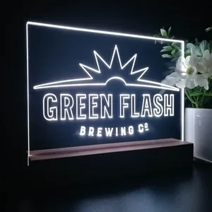Green Flash Brewing Co. Logo LED Desk Light