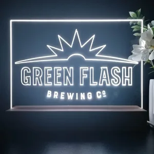 Green Flash Brewing Co. Logo LED Desk Light
