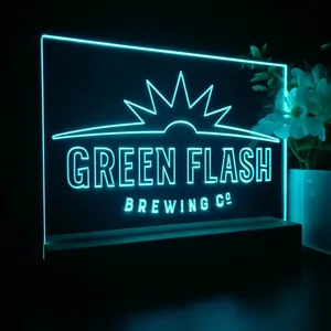 Green Flash Brewing Co. Logo LED Desk Light