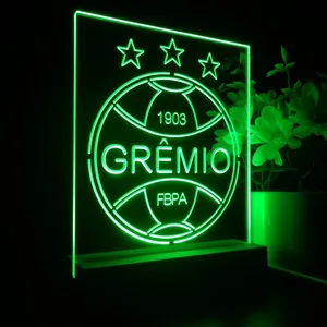 Gremio Foot-Ball Porto Alegrense Logo LED Desk Light