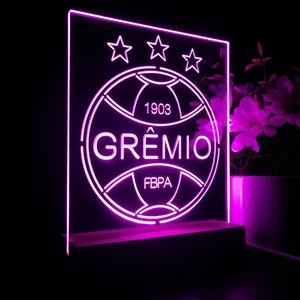 Gremio Foot-Ball Porto Alegrense Logo LED Desk Light