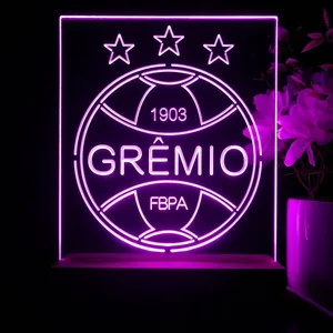 Gremio Foot-Ball Porto Alegrense Logo LED Desk Light