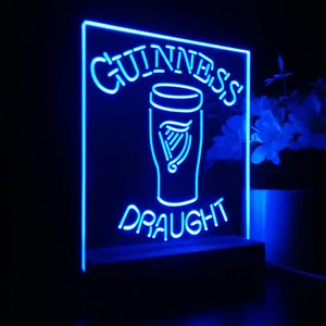 Guinness Draught Glass LED Desk Light