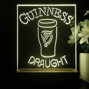 Guinness Draught Glass LED Desk Light