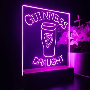 Guinness Draught Glass LED Desk Light