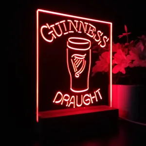 Guinness Draught Glass LED Desk Light
