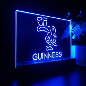 Guinness Toucan Glasses LED Desk Light