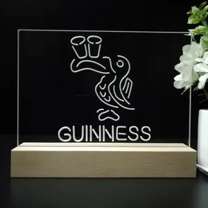 Guinness Toucan Glasses LED Desk Light