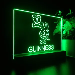 Guinness Toucan Glasses LED Desk Light