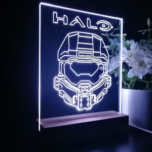 Halo Infinite Master Chief Helmet LED Desk Light