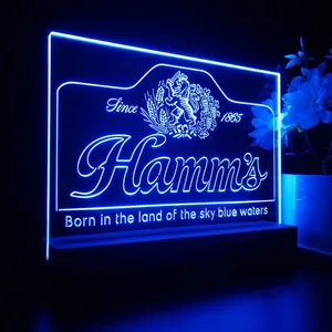 Hamm's 1865 Born in the land of sky blue waters LED Desk Light