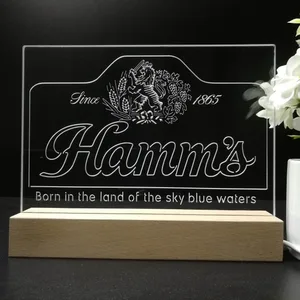 Hamm's 1865 Born in the land of sky blue waters LED Desk Light