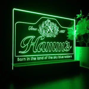 Hamm's 1865 Born in the land of sky blue waters LED Desk Light