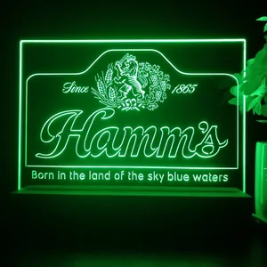 Hamm's 1865 Born in the land of sky blue waters LED Desk Light