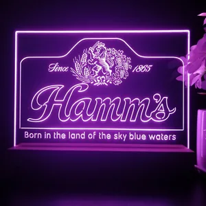 Hamm's 1865 Born in the land of sky blue waters LED Desk Light