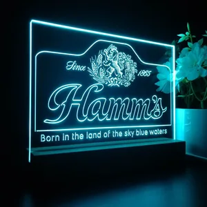 Hamm's 1865 Born in the land of sky blue waters LED Desk Light