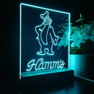 Hamm's Bear Standing LED Desk Light