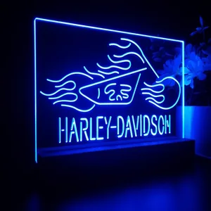 Harley Davidson Fire Bike LED Desk Light