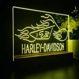Harley Davidson Fire Bike LED Desk Light