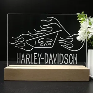 Harley Davidson Fire Bike LED Desk Light