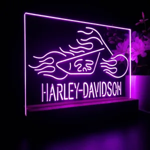 Harley Davidson Fire Bike LED Desk Light