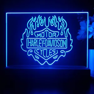 Harley Davidson Fire LED Desk Light