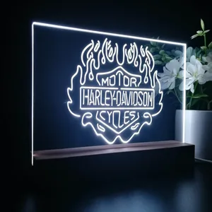 Harley Davidson Fire LED Desk Light