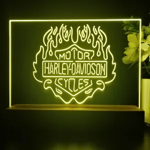 Harley Davidson Fire LED Desk Light