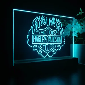 Harley Davidson Fire LED Desk Light
