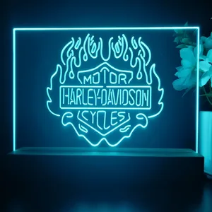 Harley Davidson Fire LED Desk Light