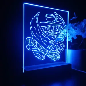 Harley Davidson Live to Ride Eagle LED Desk Light