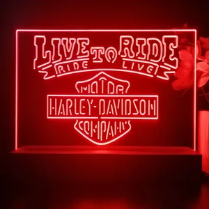 Harley Davidson Live to Ride LED Desk Light