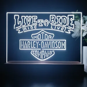 Harley Davidson Live to Ride LED Desk Light