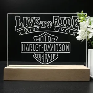 Harley Davidson Live to Ride LED Desk Light