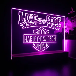 Harley Davidson Live to Ride LED Desk Light